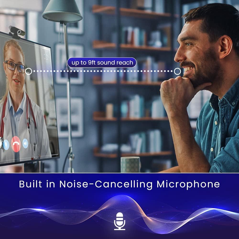 Cámara Web Azulle L4001 Autofocus 1080p HDR con Micrófono