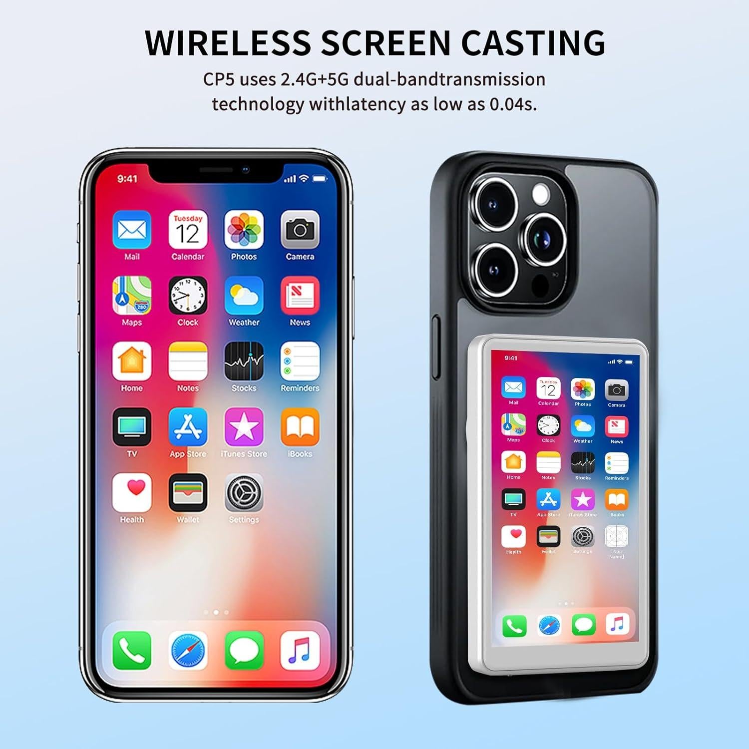 Monitor de Vlog HIGSEEU PMS001 1080P Inalámbrico Plata