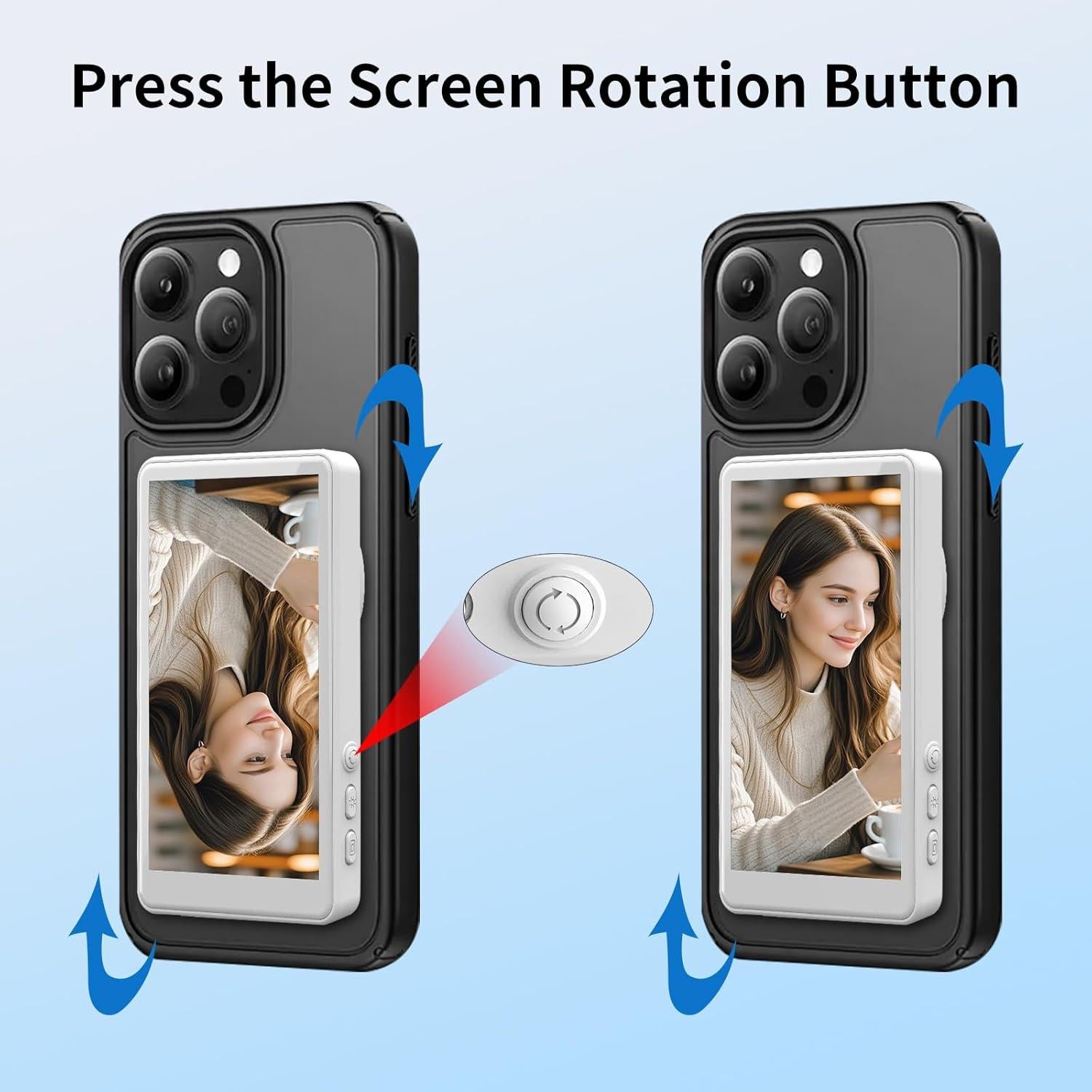 Monitor de Vlog HIGSEEU PMS001 1080P Inalámbrico Plata