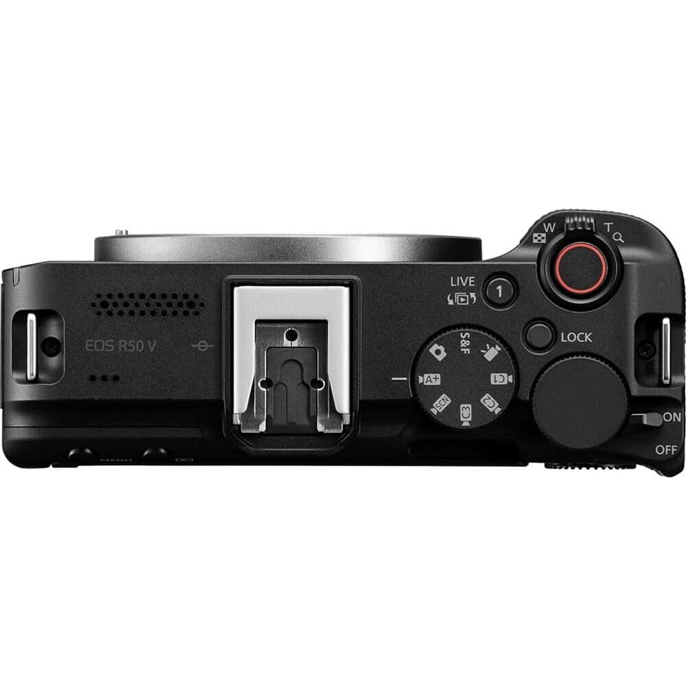 Cámara Sin Espejo Canon EOS R50 V 24.2MP para Vlogging y Streaming