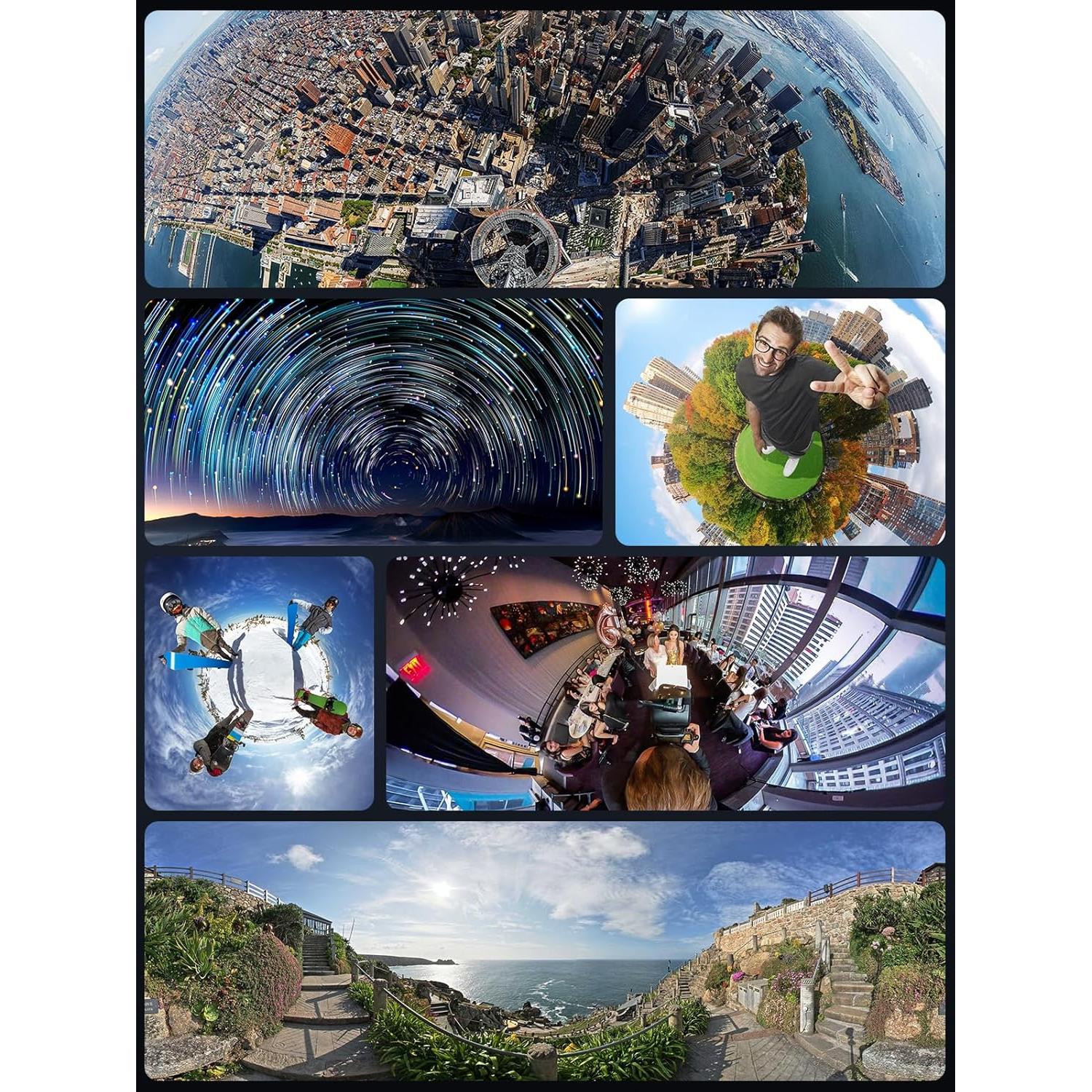 Cámara Vlog PANOX V2 360 Video 5.7K Foto 72MP Pantalla 3"