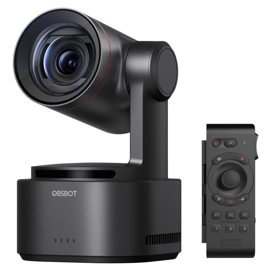 Cámara OBSBOT Tail 2 4K 60FPS con Control Remoto y Zoom 5x