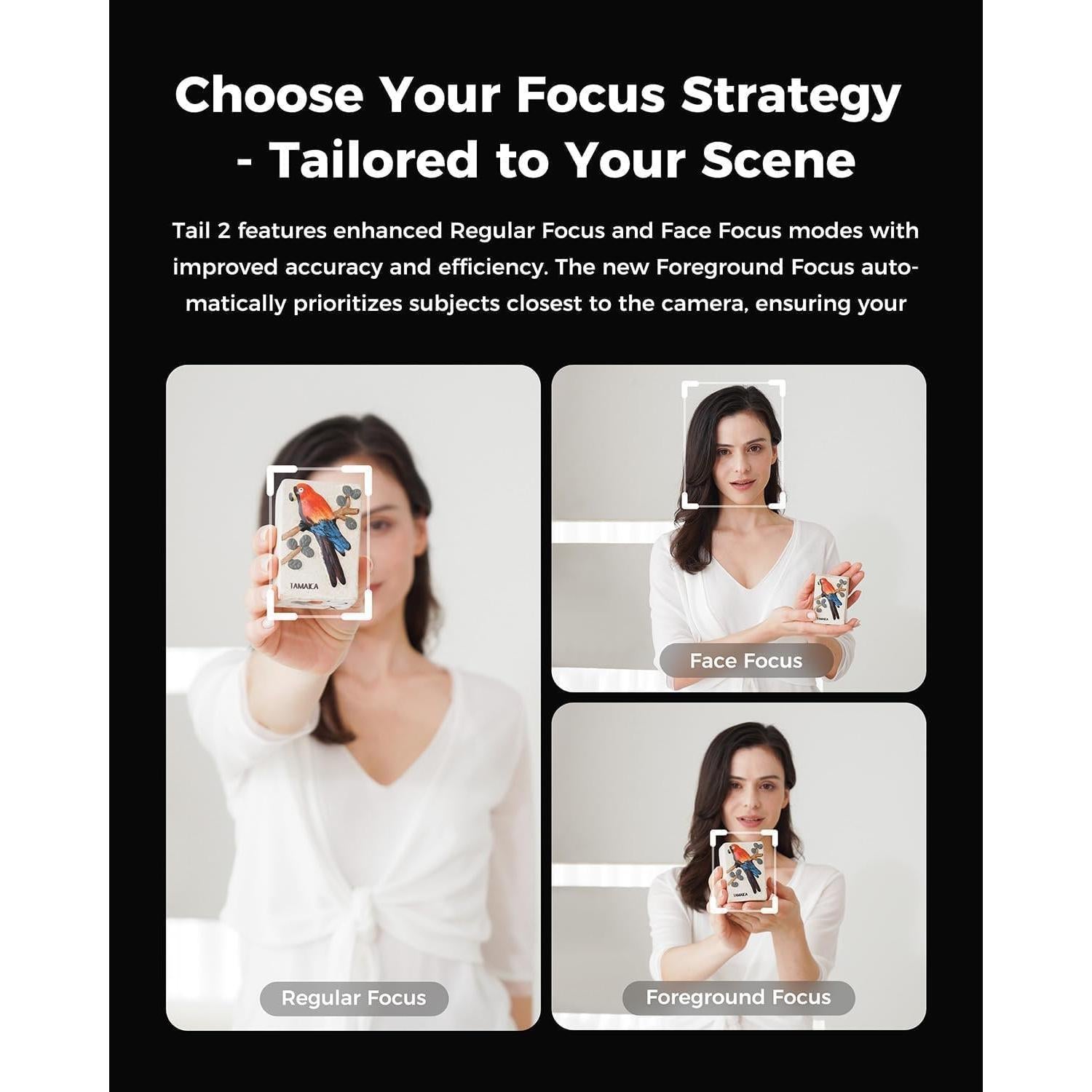 Cámara OBSBOT Tail 2 4K 60FPS con Control Remoto y Zoom 5x