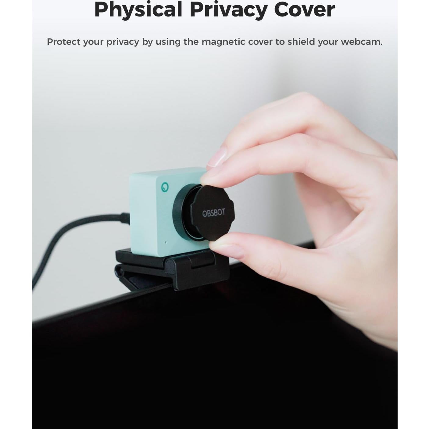 Webcam OBSBOT Meet 2 4K con IA y Zoom Digital 4x - Verde