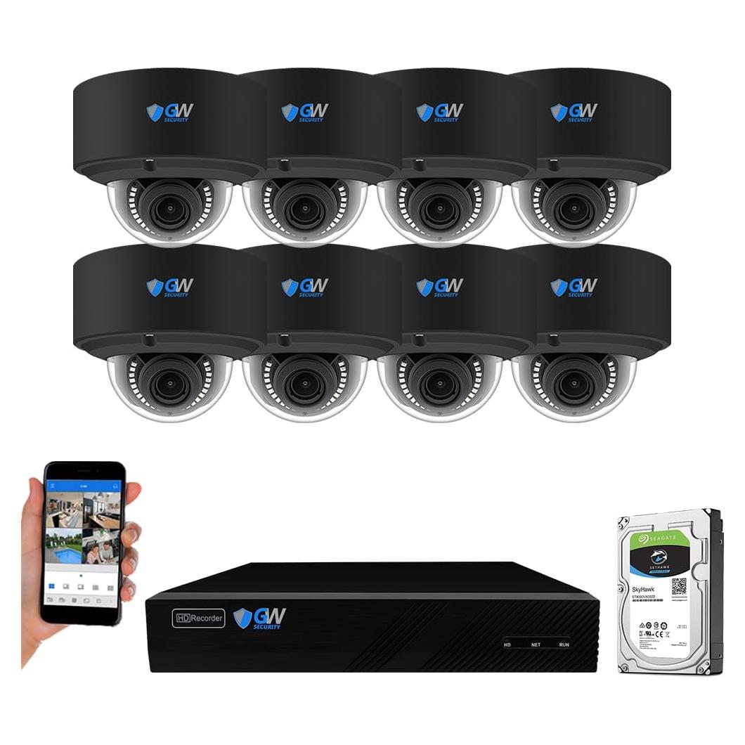 Sistema de Cámara de Seguridad GW 8 Canal 12MP 4K PoE AI