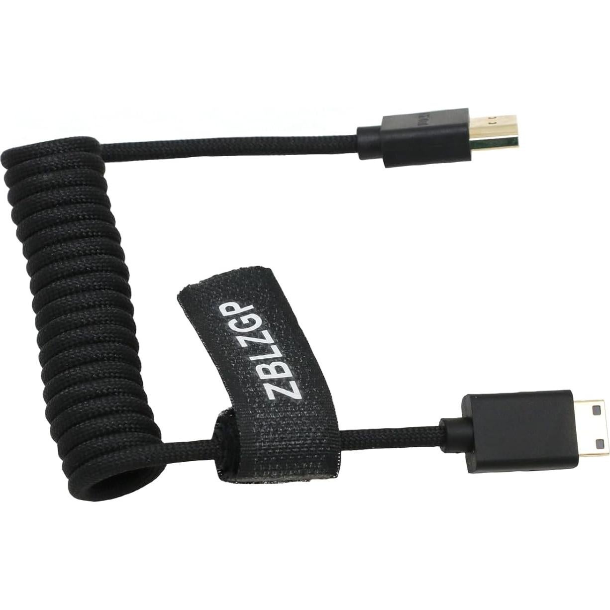 Cable HDMI 2.1 ZBLZGP 30cm Trenzado Negro 8K 48Gbps