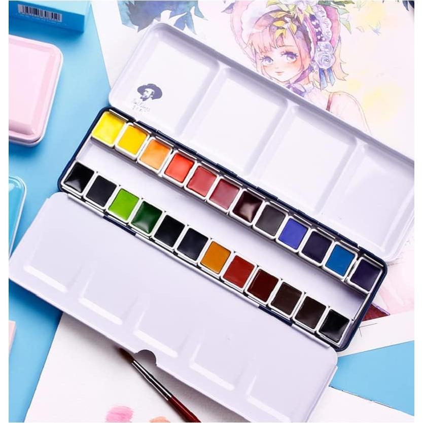 Juego de Pinturas Acuareladas Paul Rubens 24 Colores Metal