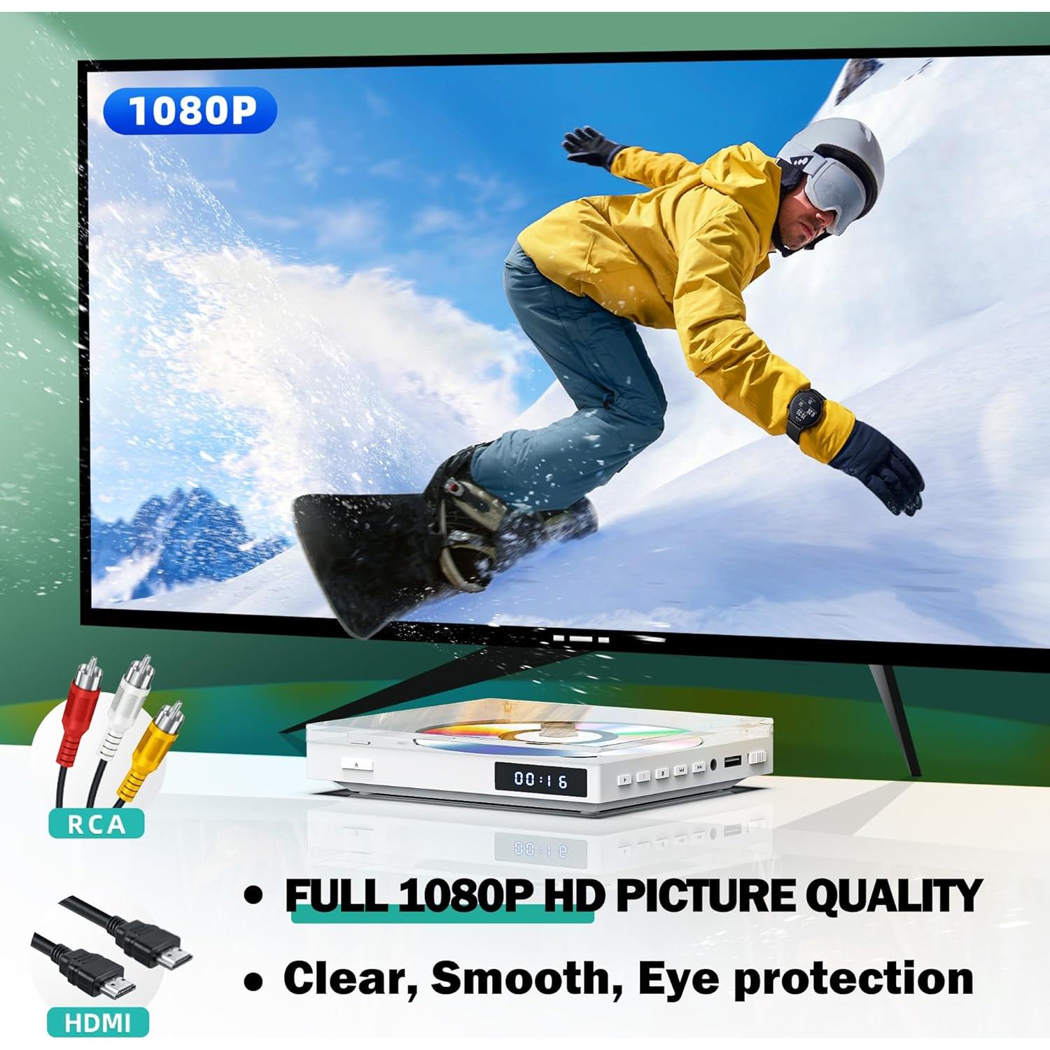 Reproductor de DVD Mini MAITE MTDVD-XTP HDMI USB 1080P