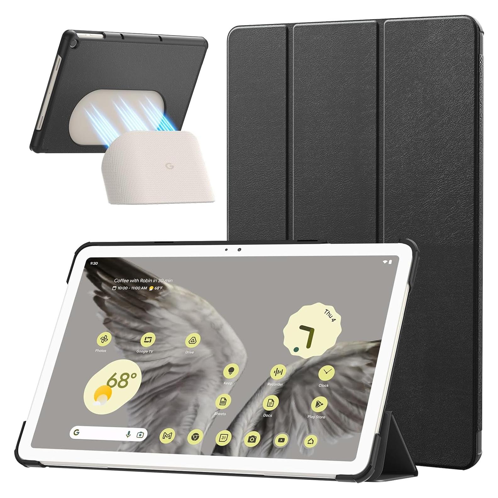 Funda MoKo para Google Pixel Tablet 2023, Soporte Trifold, Negro