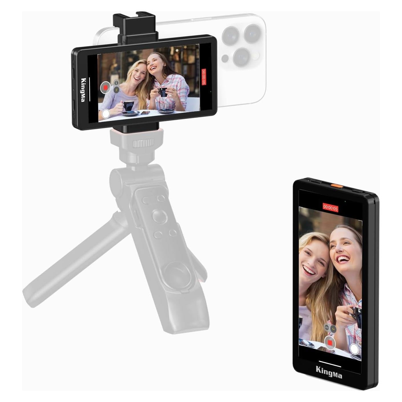 Monitor de Vlog King Ma 5" para iPhone con Control Remoto