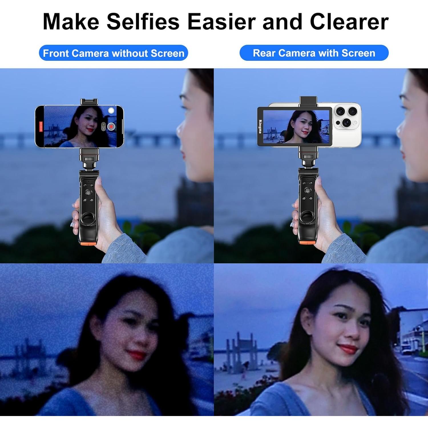 Monitor de Vlog King Ma 5" para iPhone con Control Remoto