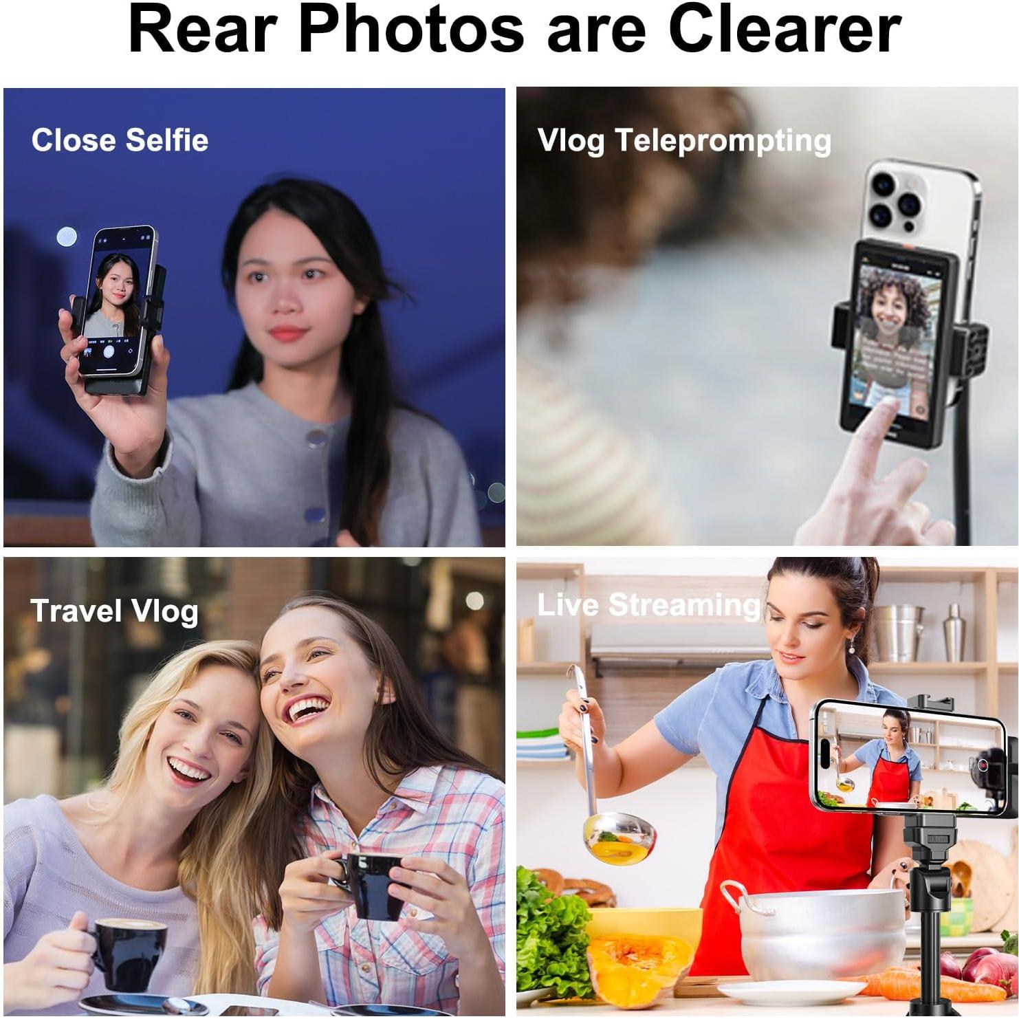 Monitor de Vlog King Ma 5" para iPhone con Control Remoto