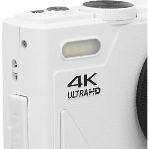 Cámara Digital Zunate 64MP 4K UHD Vlogging Zoom 18X Blanco