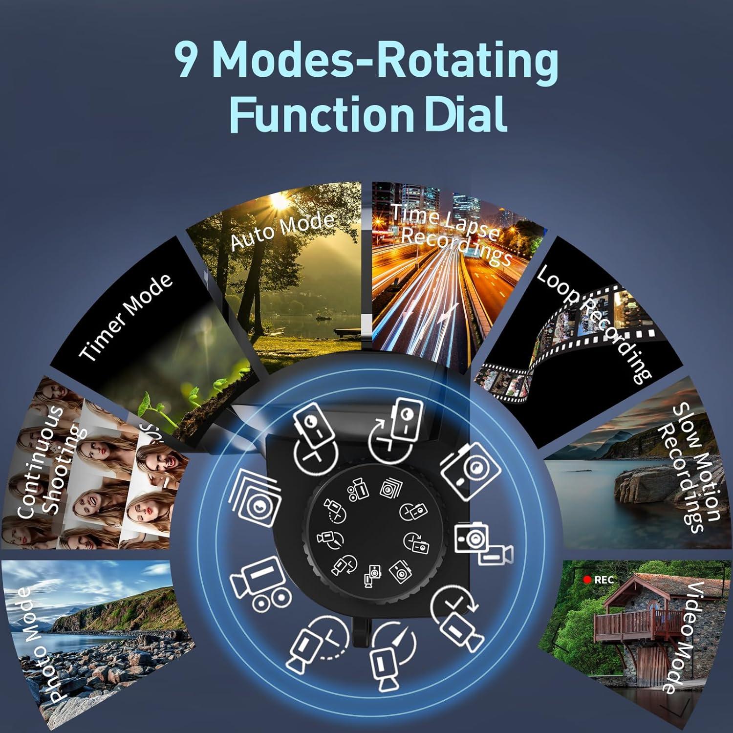 Cámara Digital 8K Gavonde W05 64MP Doble Lente WiFi