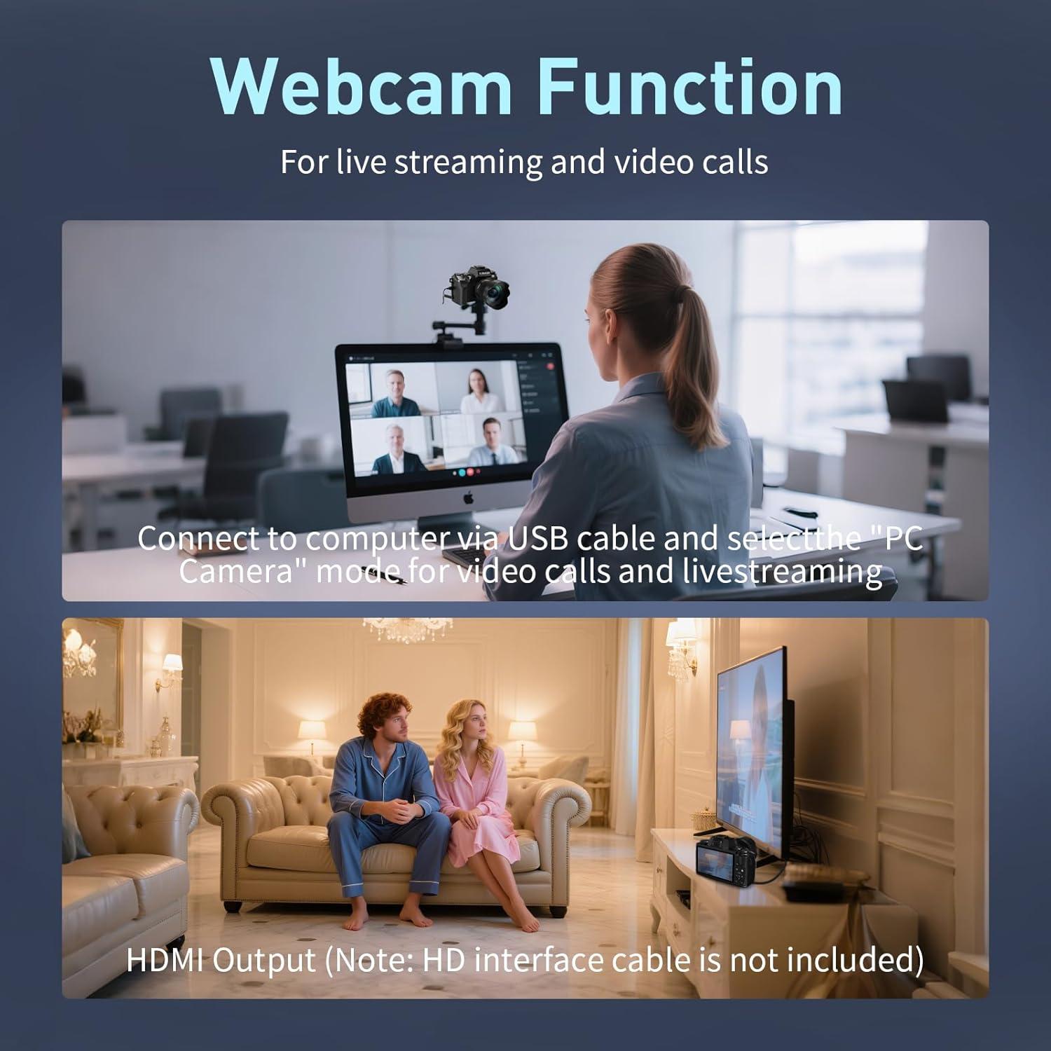 Cámara Digital 8K Gavonde W05 64MP Doble Lente WiFi