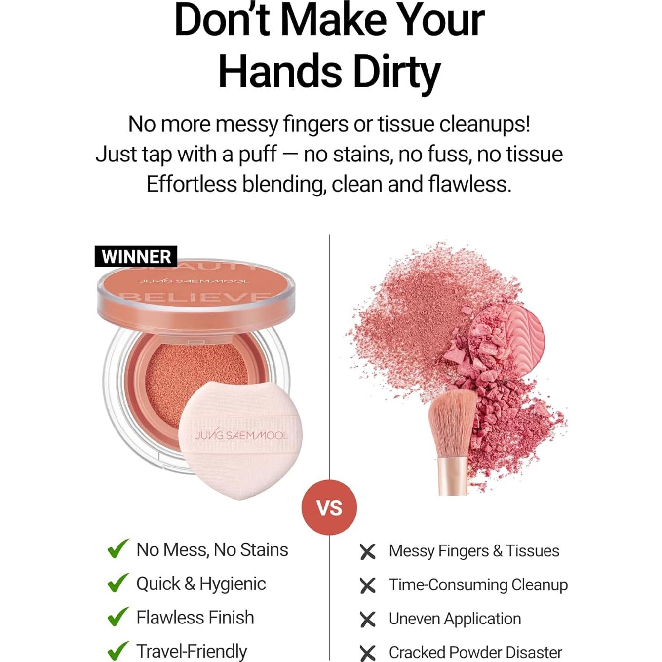 Rubor en Cojín JUNGSAEMMOOL Rosa Lavanda 65.7g Hidratante