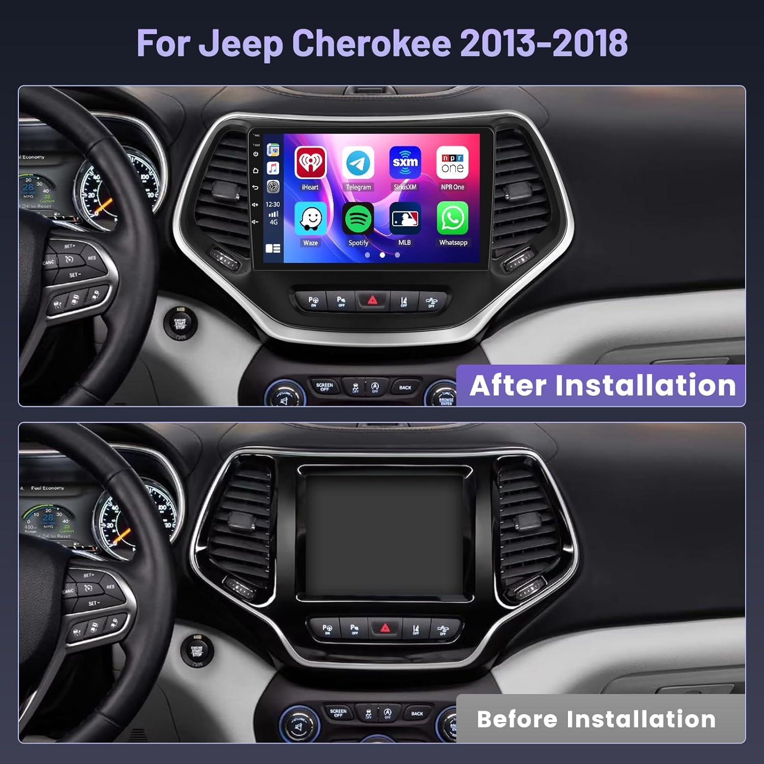 Estéreo Android Hikity 4+64GB Jeep Cherokee 2013-2018