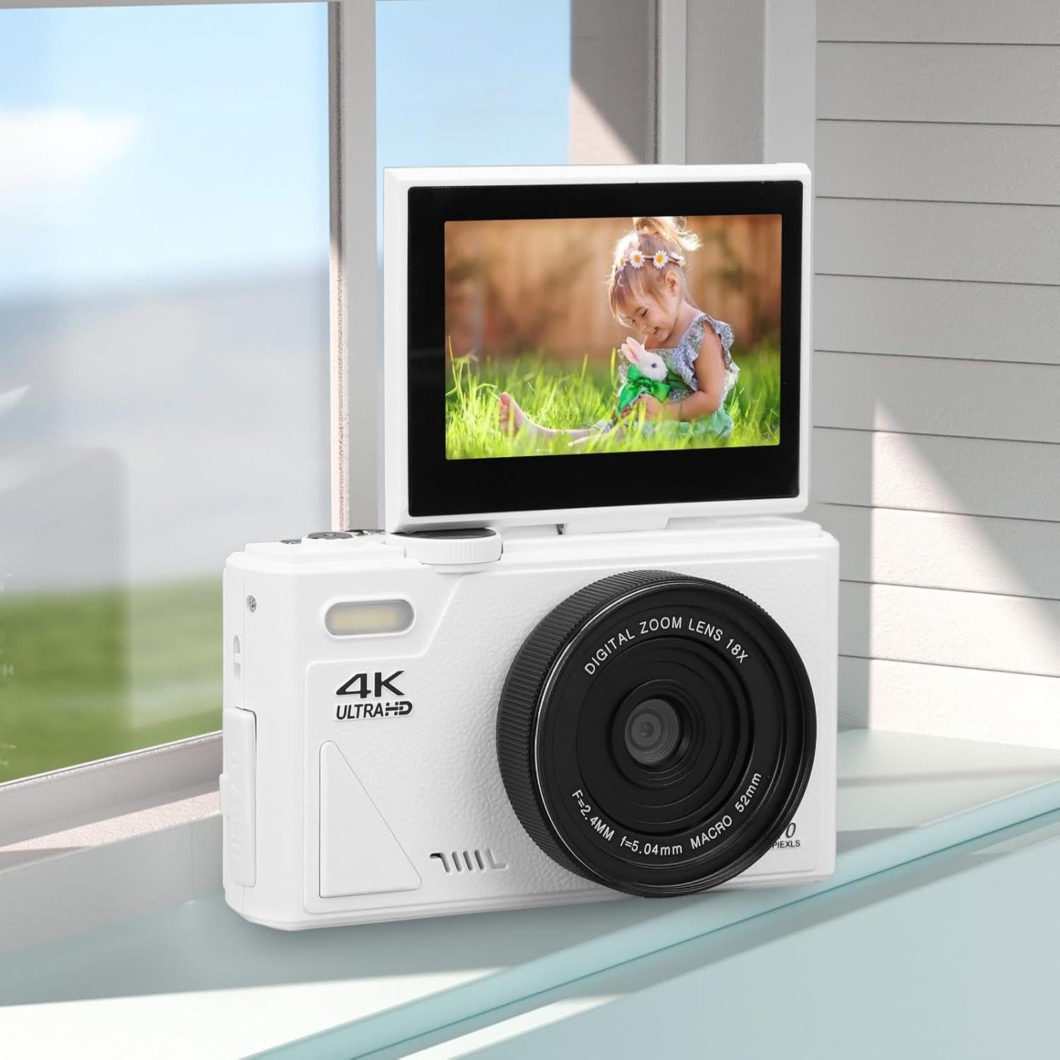 Cámara Digital 64MP CCYLEZ 4K Zoom 18X Pantalla Plegable