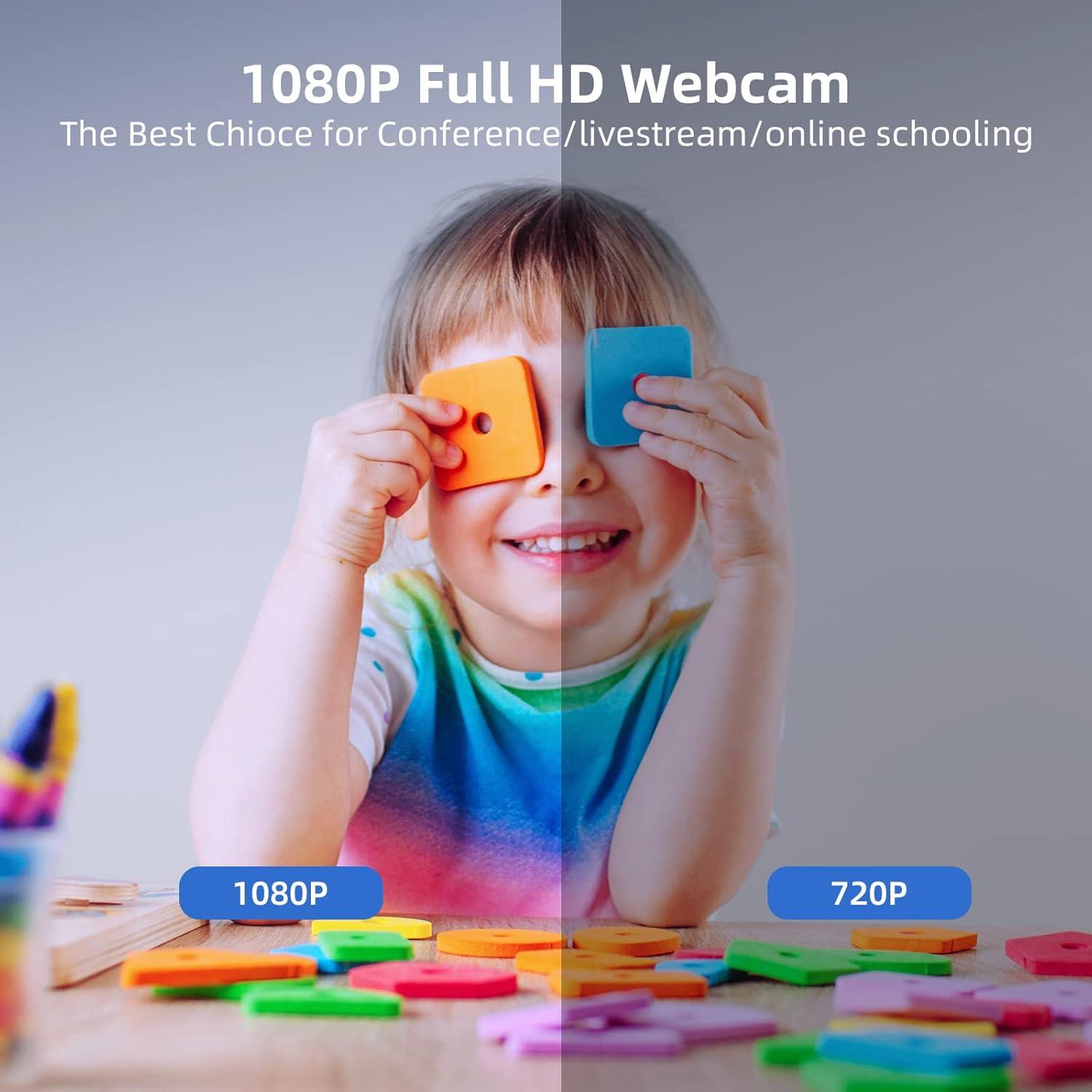 Cámara Web Full HD 1080P Vitade 960Pro con Luz Anular