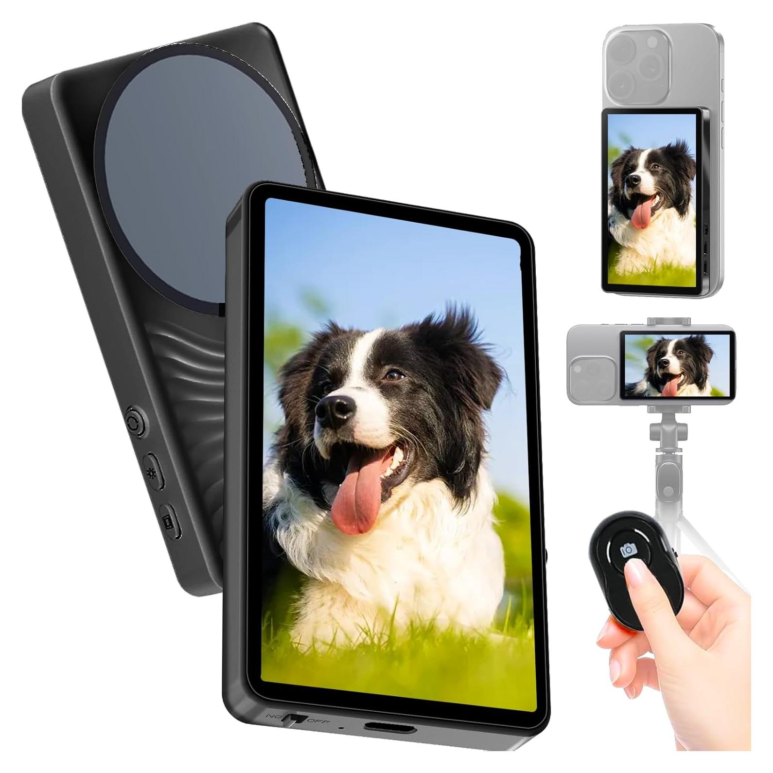 Monitor Selfie Yattberak para iPhone y Android, 1800mAh