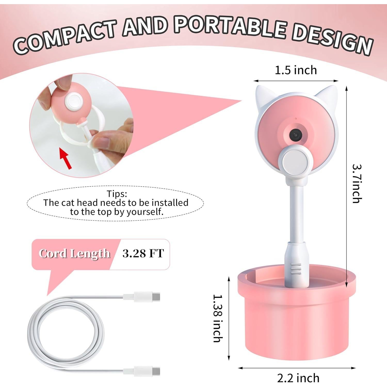 Cámara Webcam HD 720P COKOYY para Nintendo Switch 2 Rosa