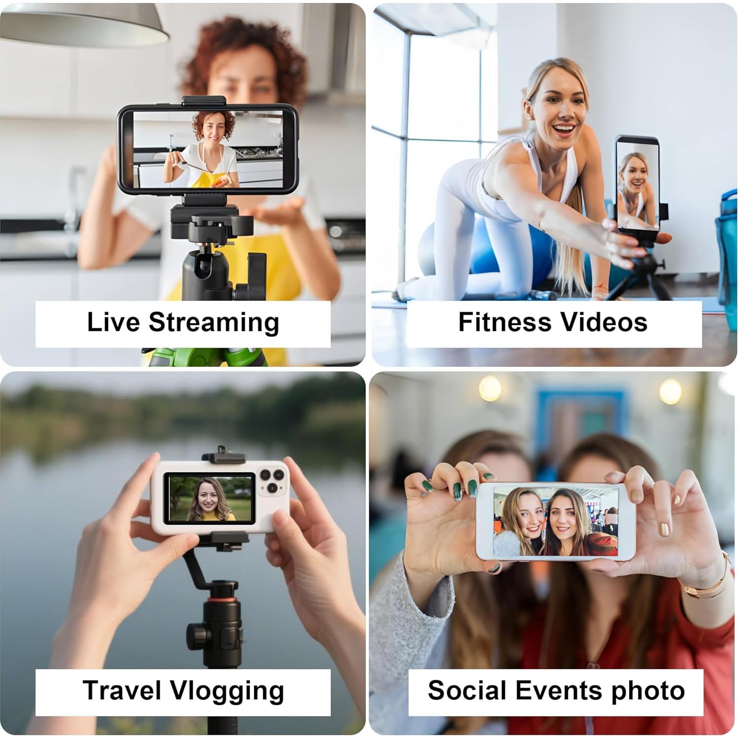 Monitor Selfie Inalámbrico Ossomo T181 4K para Vlogs y TikTok