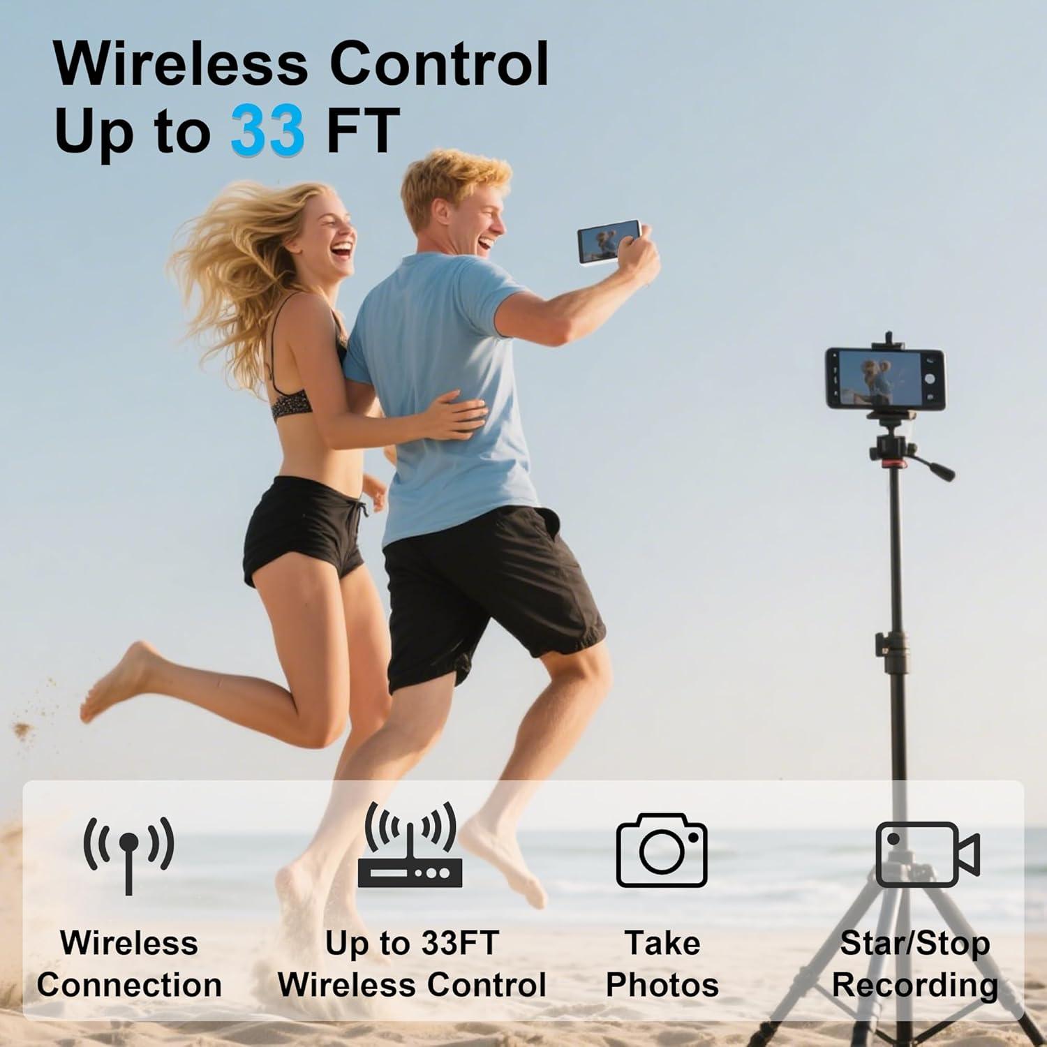 Monitor Selfie Inalámbrico Ossomo T181 4K para Vlogs y TikTok