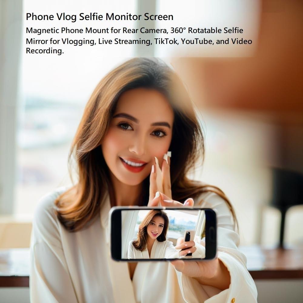 Monitor de Selfie MIZOTIC 1080P Magnético para Vlog
