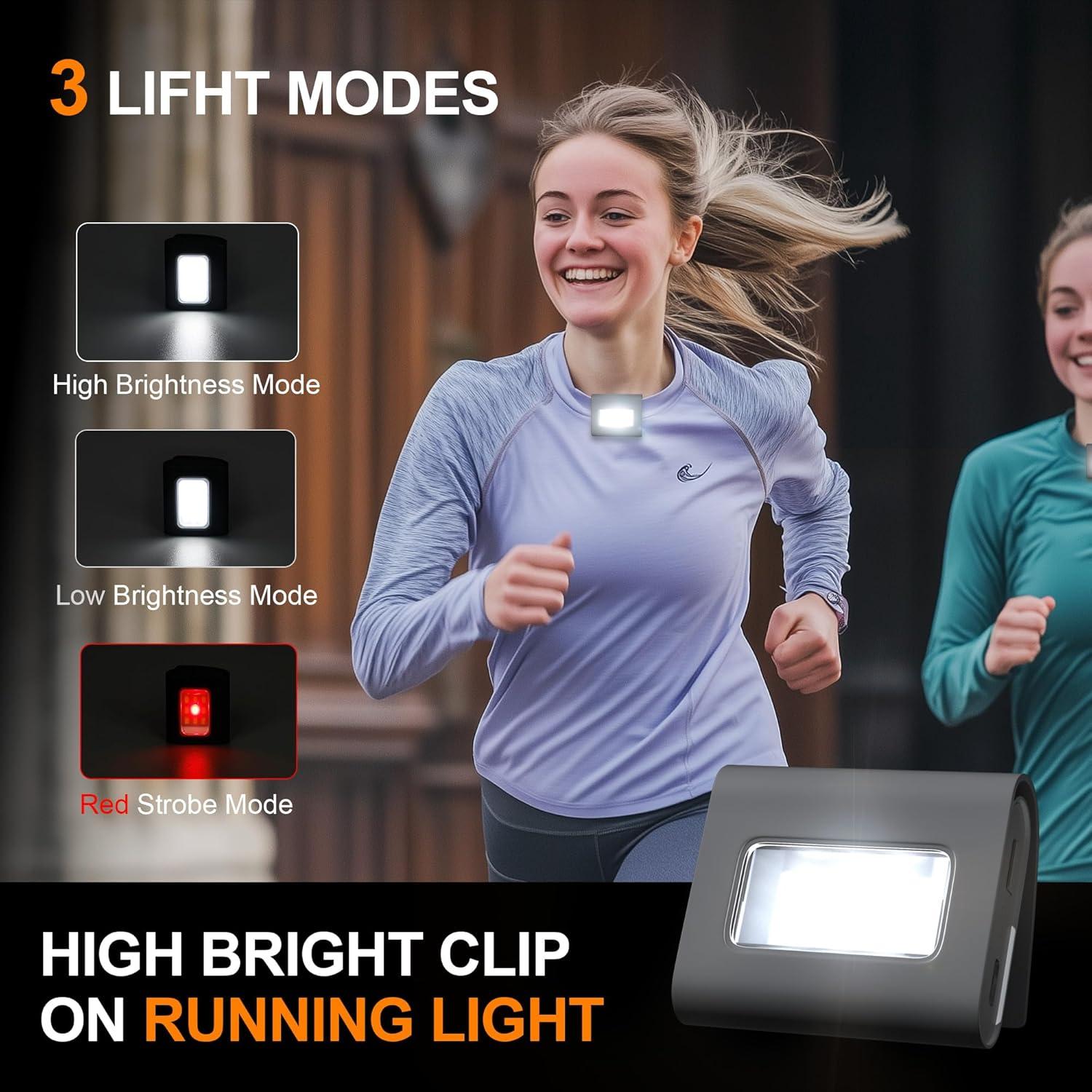Luces de Correr Yzoni 2Pack, Luz de Seguridad Recargable