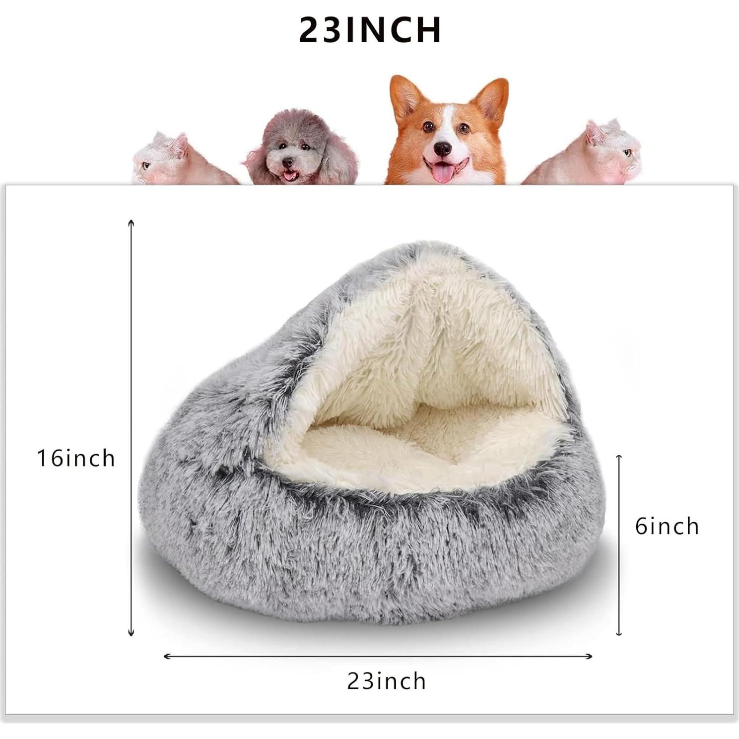 Cama para Gato ShinHye Cozy - Cueva Redonda Suave 58x58 cm