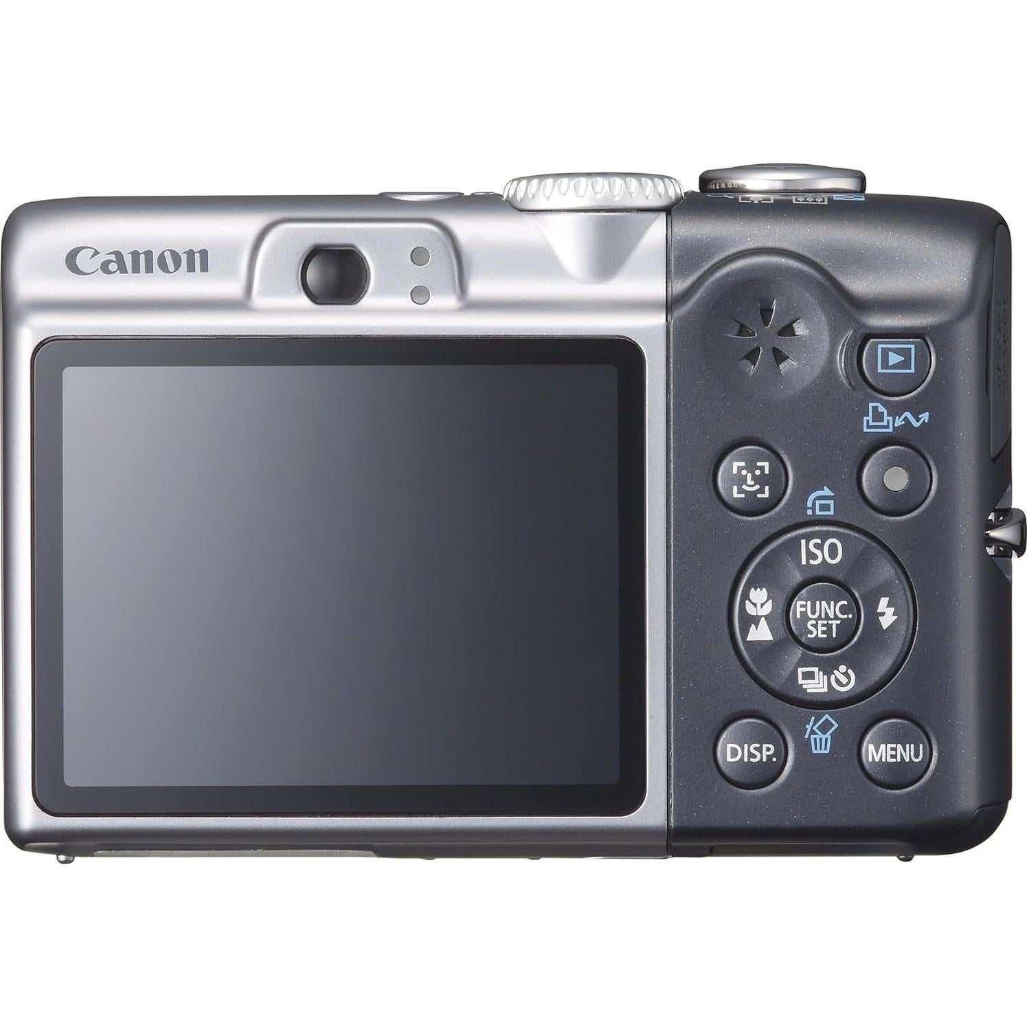 Canon Powershot A1000IS 10MP Digital Camera with 4X Optical Image Stabilized Zoom (Grey) (Renewed)