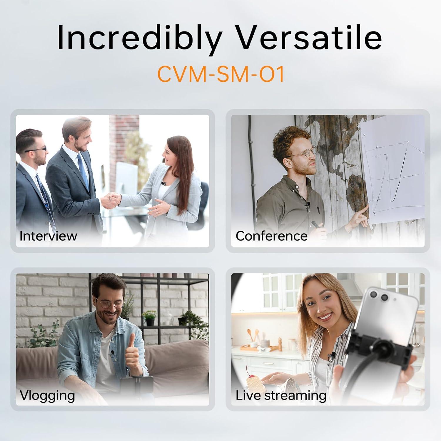 Micrófono Lavalier Comica CVM-SM-O1 Omnidireccional 119 cm