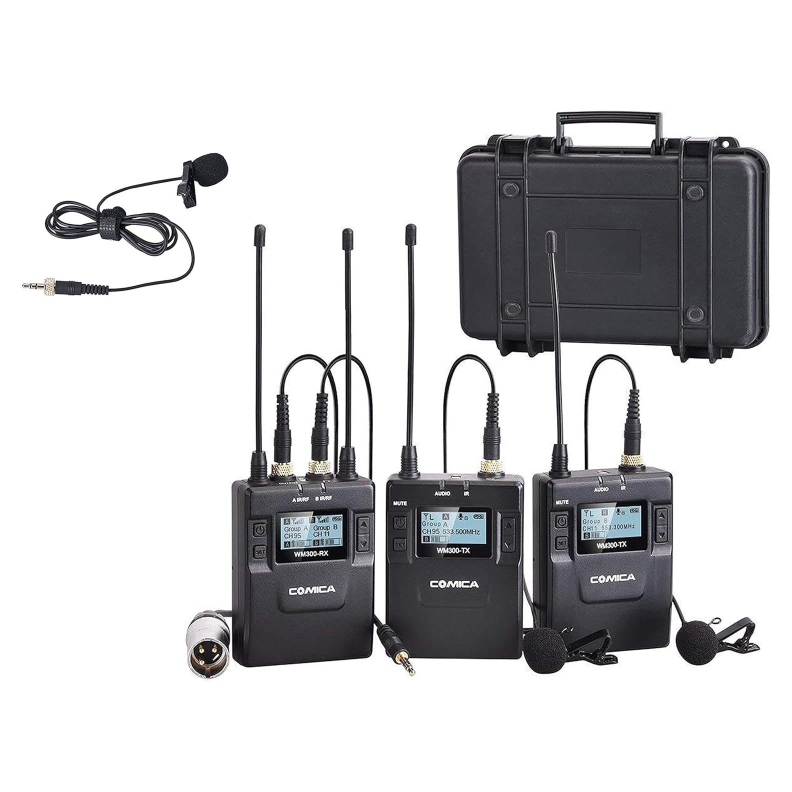 Micrófono Lavalier Inalámbrico COMICA CVM-WM300A 96 Canales