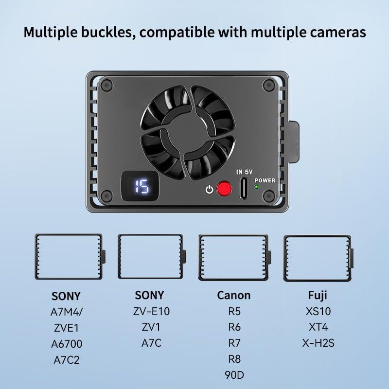 Ventilador de Enfriamiento Mcoplus para Cámaras Sony Canon Fuji