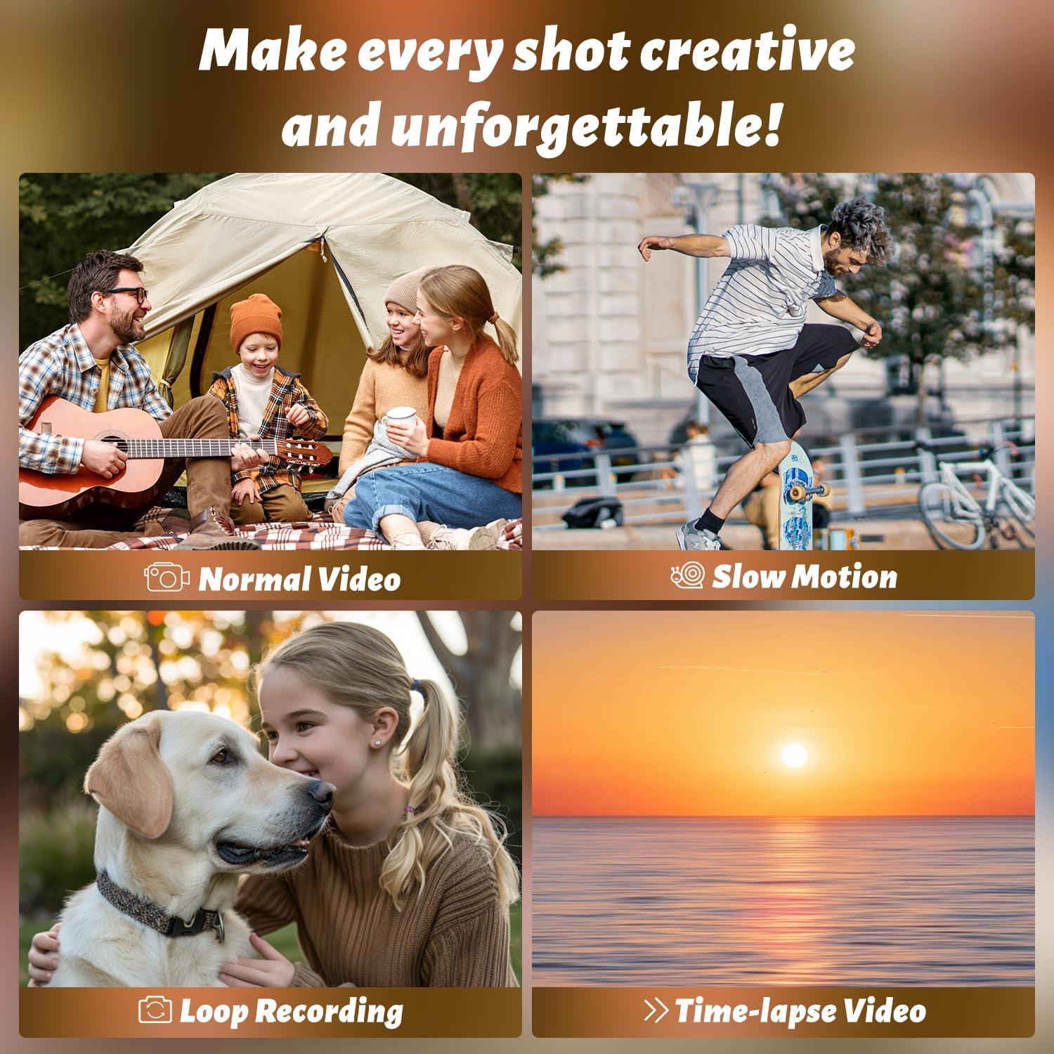 Cámara de Video 8K MURAUX HDV01, 48MP, WiFi, Pantalla Táctil