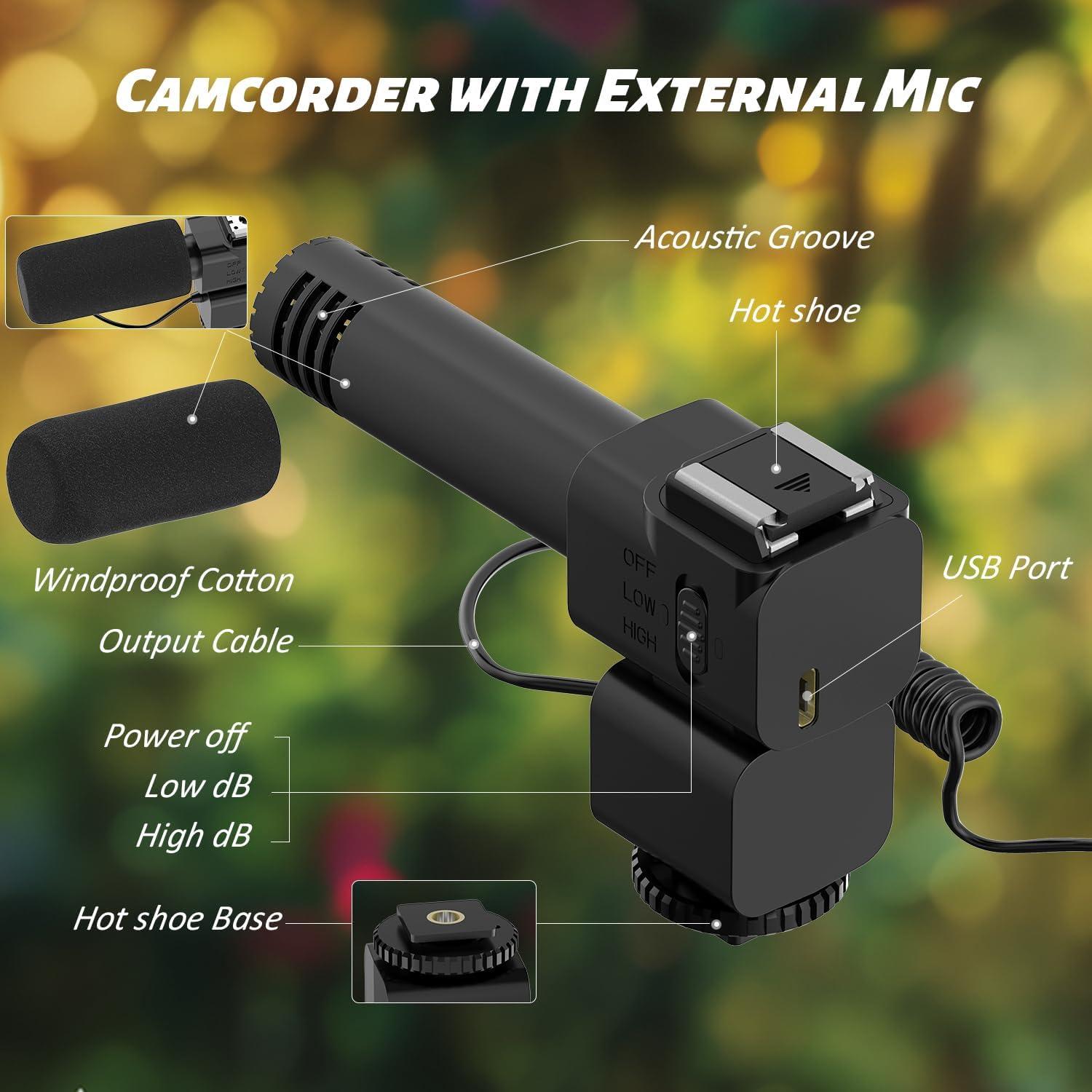 Cámara de Video 8K MURAUX HDV01, 48MP, WiFi, Pantalla Táctil