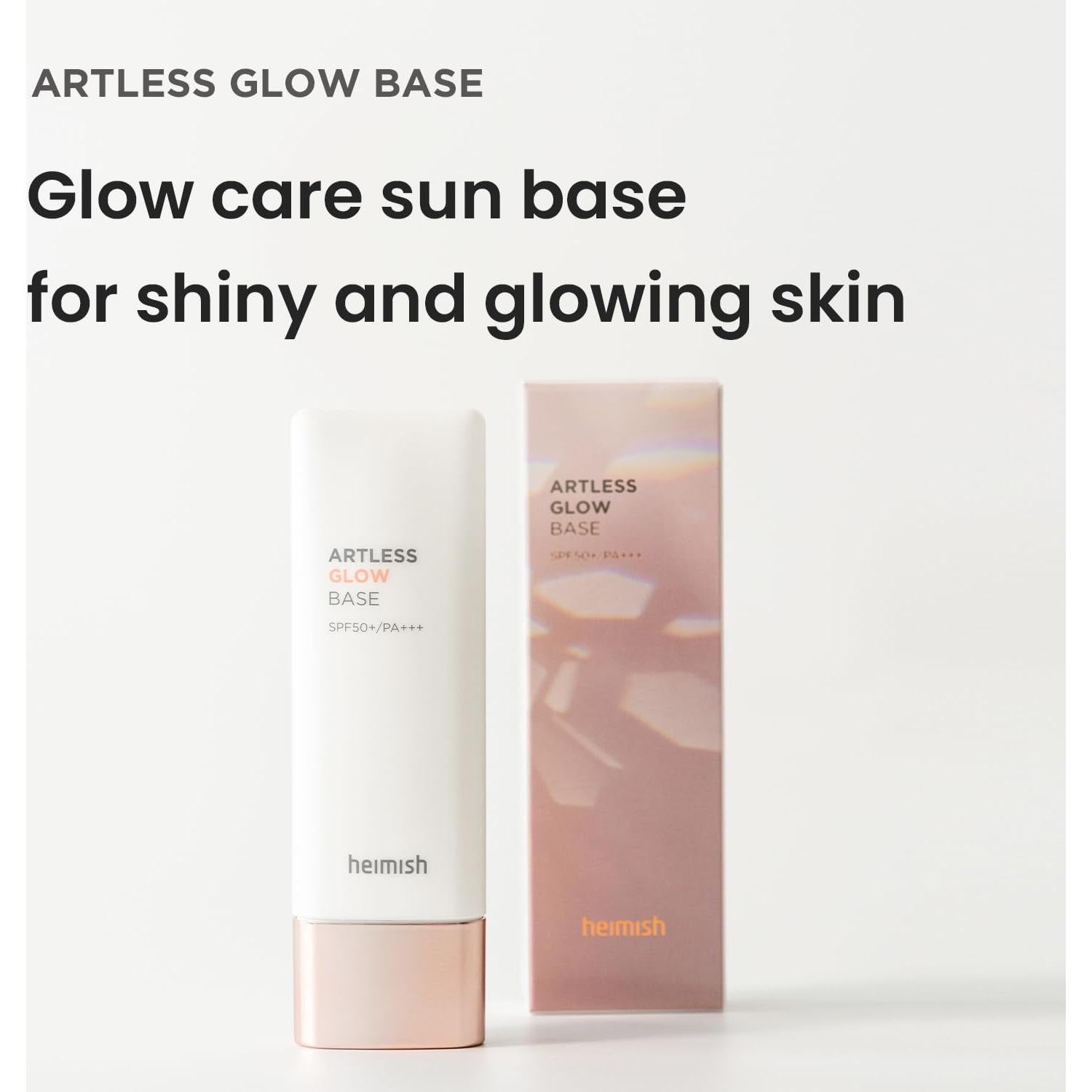 Base de Brillo Artless Heimish 40ml - Primer, Iluminador, SPF 50+