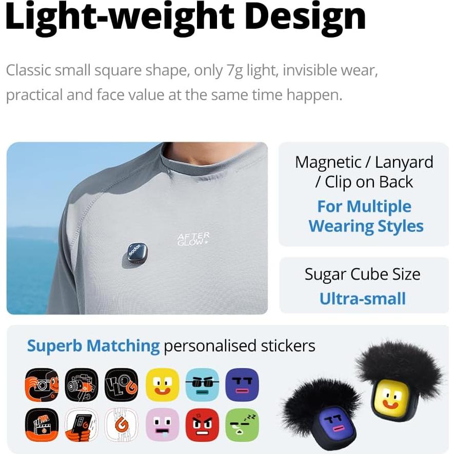 Micrófono Lavalier Inalámbrico Godox Cube-OP3 para DJI Pocket 3