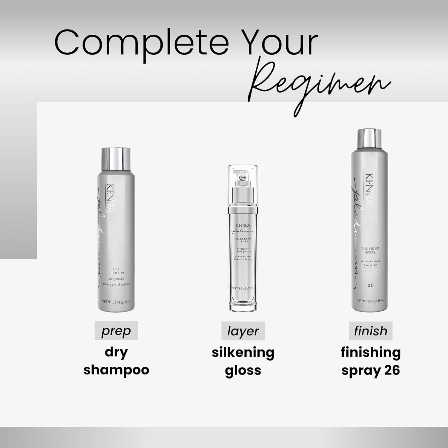 Champú Seco Kenra Platinum 140g | Spray Absorbente de Aceite