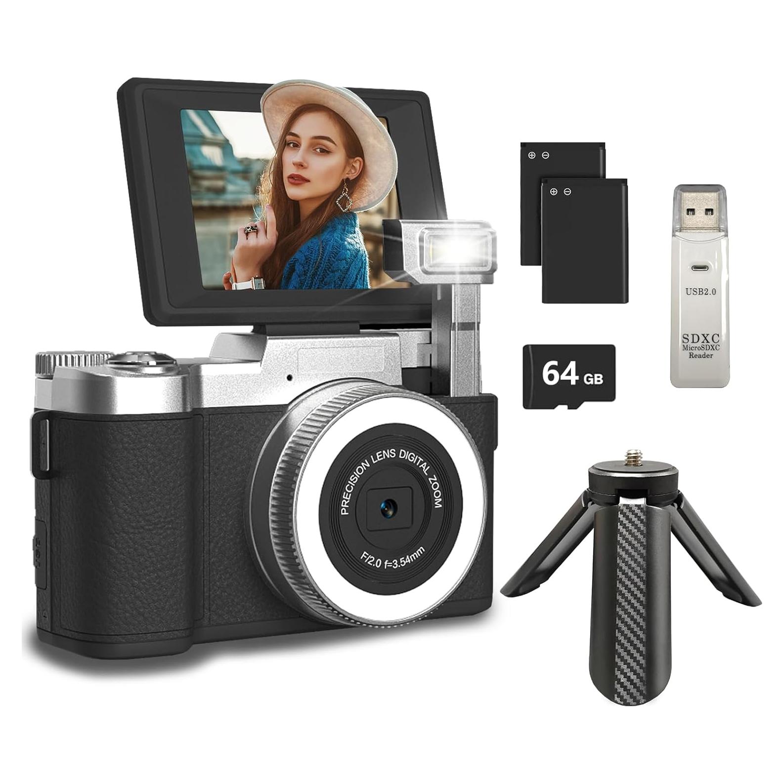 Cámara Digital 4K GUEDIEO R2L 48MP Pantalla 2.8" Zoom 18X