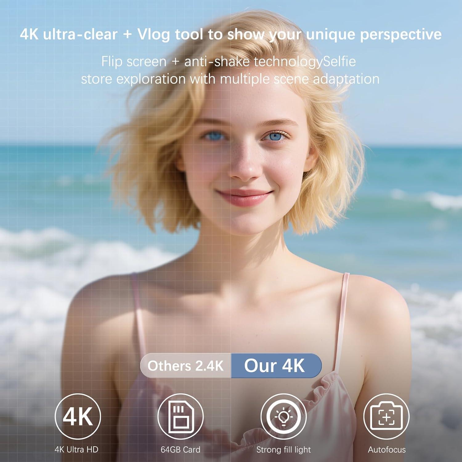 Cámara Digital 4K GUEDIEO R2L 48MP Pantalla 2.8" Zoom 18X