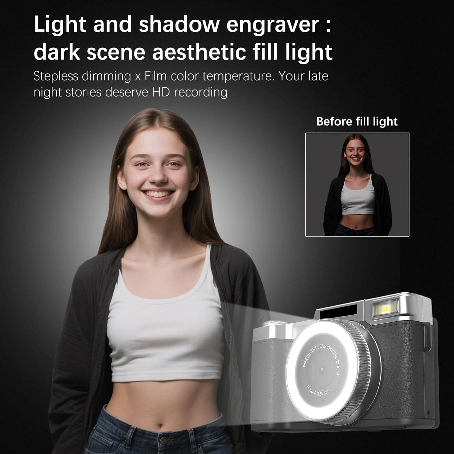 Cámara Digital 4K GUEDIEO R2L 48MP Pantalla 2.8" Zoom 18X