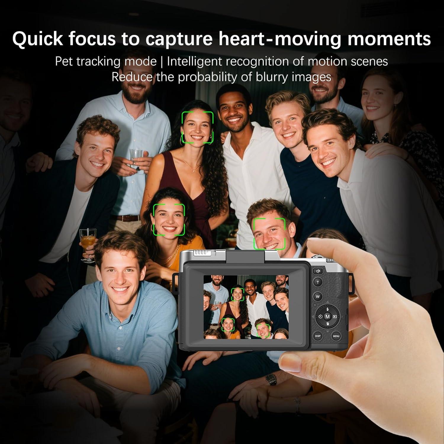 Cámara Digital 4K GUEDIEO R2L 48MP Pantalla 2.8" Zoom 18X