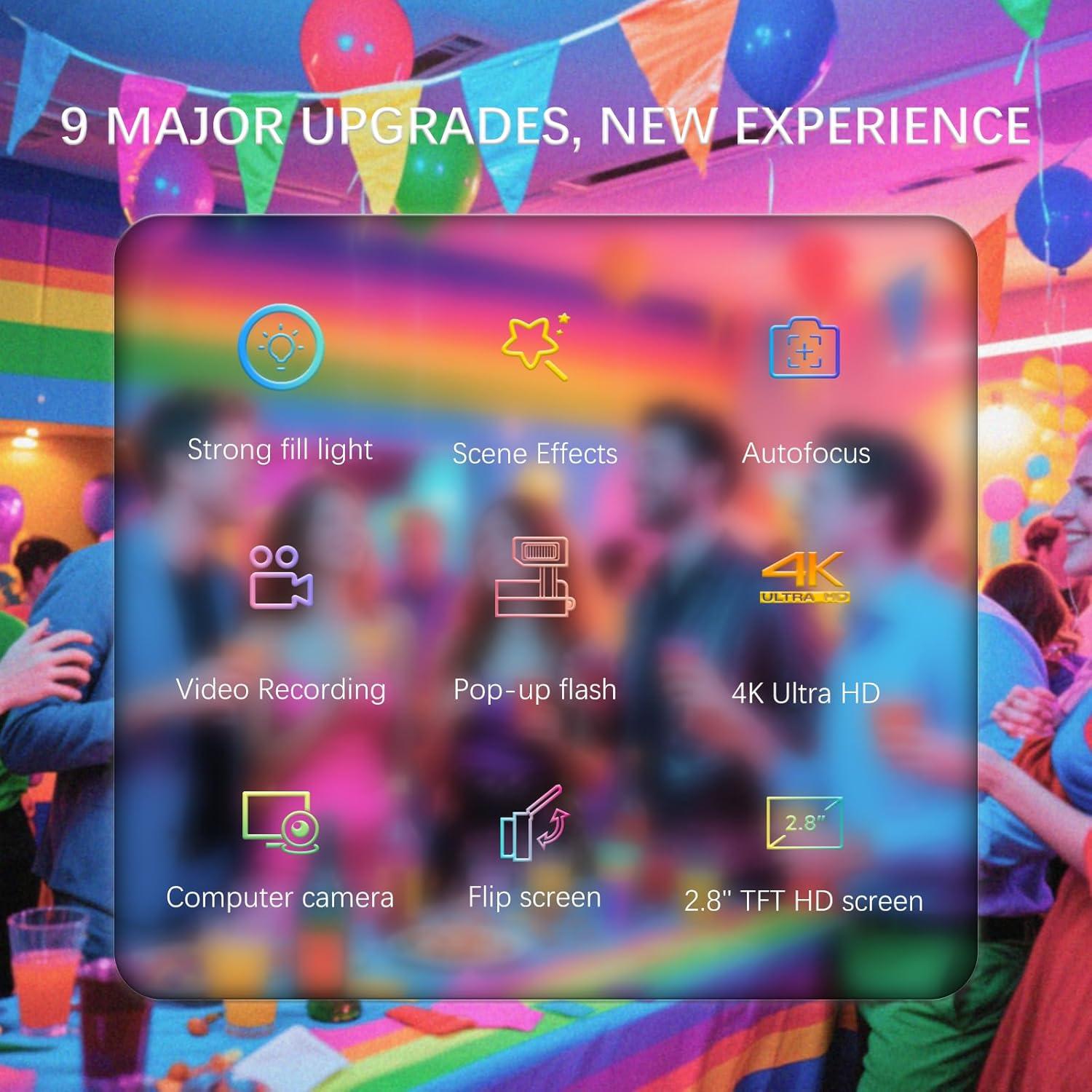 Cámara Digital 4K GUEDIEO R2L 48MP Pantalla 2.8" Zoom 18X