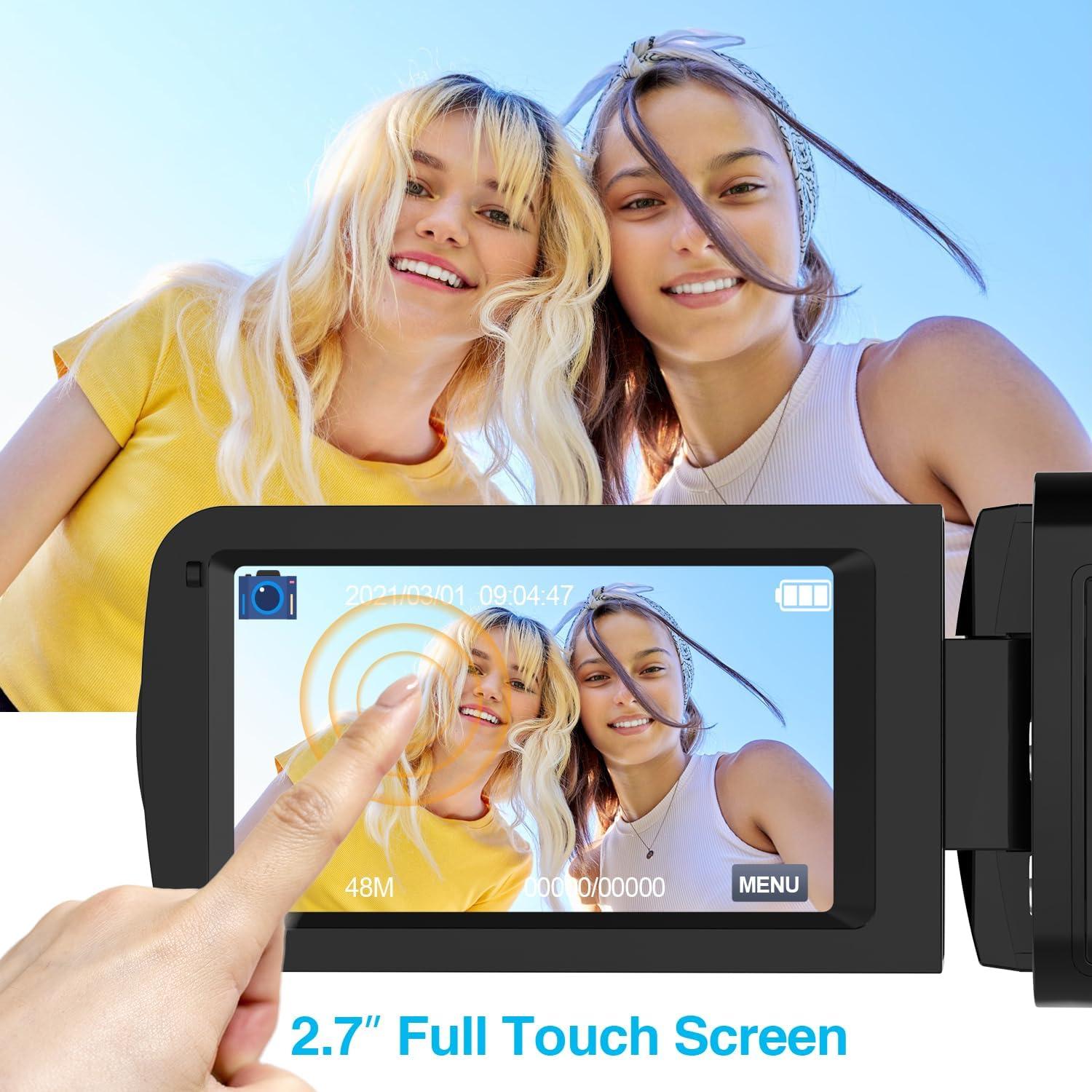 Cámara de Video Digital 4K Dumjug HDV1308 con Visión Nocturna