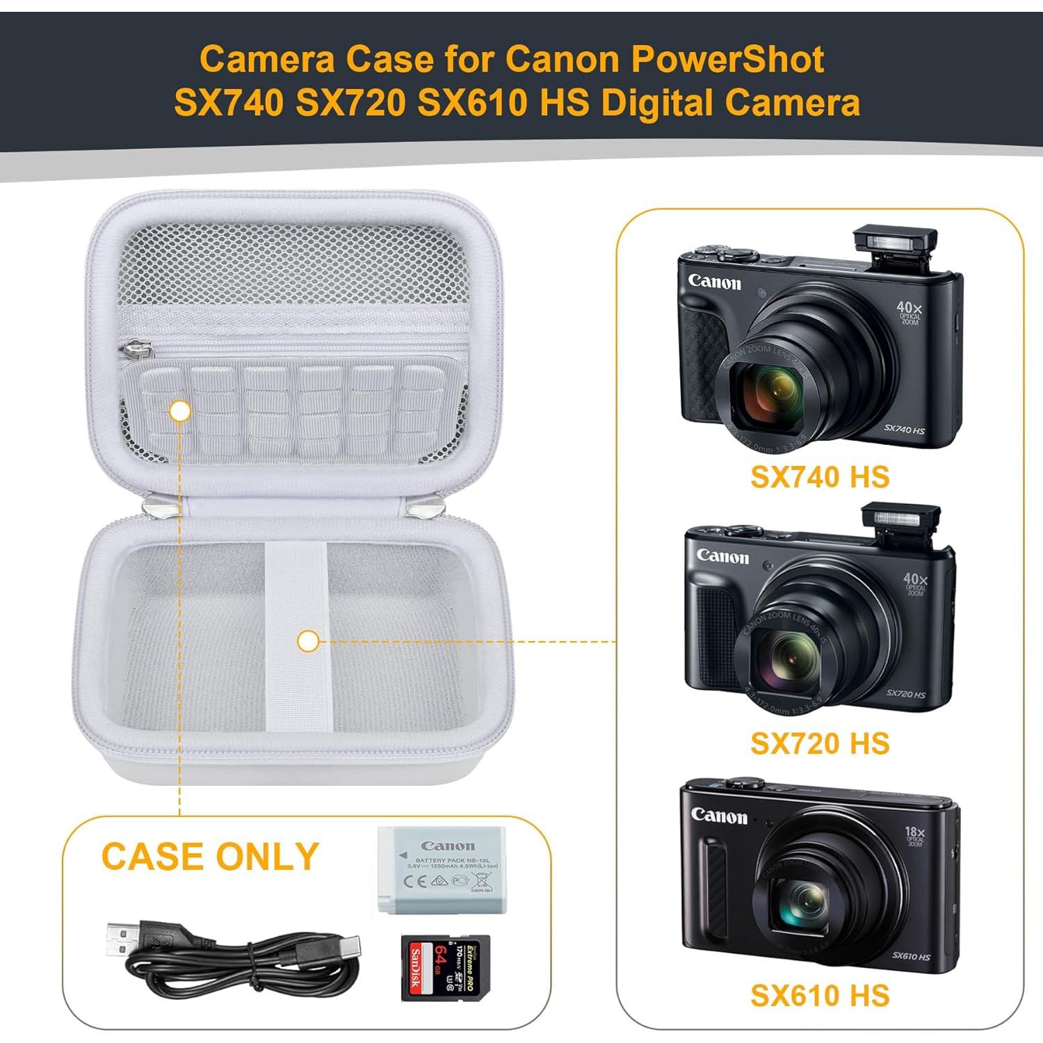 Funda Dura RAIALL para Cámara Canon PowerShot SX740/SX730