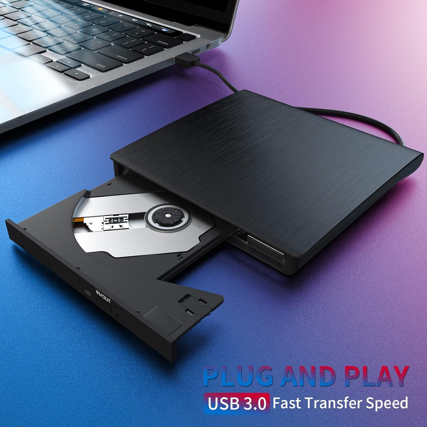 Unidad Externa de CD/DVD YUNINFANG Grabadora USB 3.0 357g