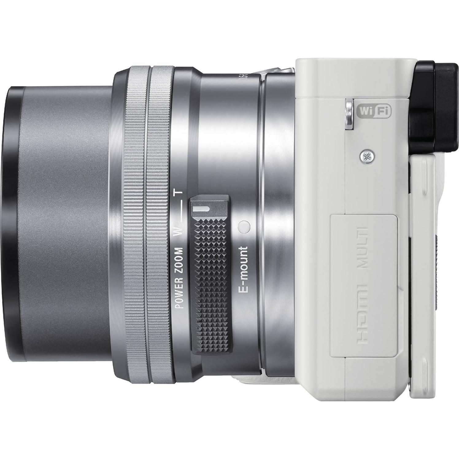 Cámara Digital Sin Espejo Sony Alpha a6000 24MP Lente 16-50mm Blanco