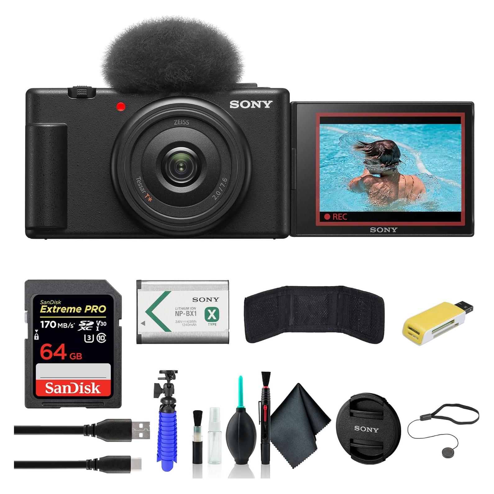 Cámara de Vlogging Sony ZV-1F 20.1 MP 4K Kit Completo