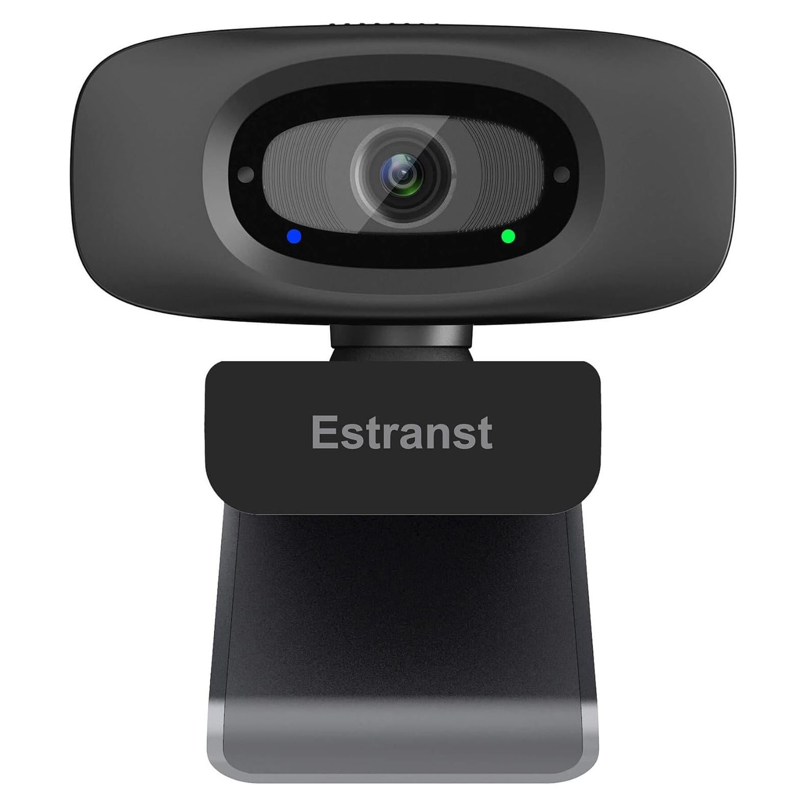 Cámara Web USB 1080P Estranst con Micrófono y Cubierta de Privacidad